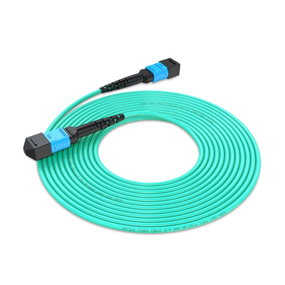 12 la fibra LSZH 10m SCRIVE la B a macchina Mpo al cavo di toppa della fibra del cavo a fibre ottiche OM3 di Mpo