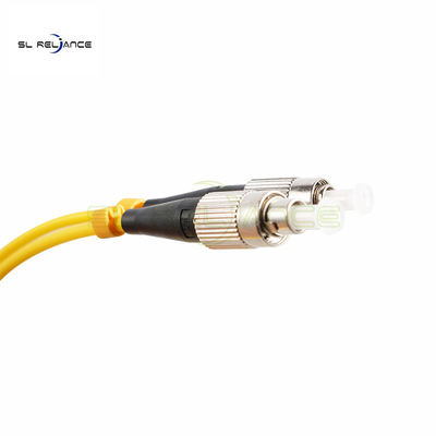 Singolo cavo di toppa giallo della fibra dei saltatori 3m della fibra di modo di FC UPC per la lan CATV