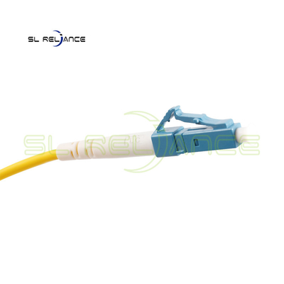 PVC a fibra ottica semplice Lszh Lc del cavo di toppa di Os2 9/125um al saltatore della fibra di Lc