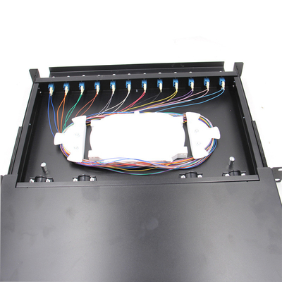 quadro d'interconnessione a fibra ottica duplex del Governo 1U del quadro d'interconnessione di LC del centro 12Port 24