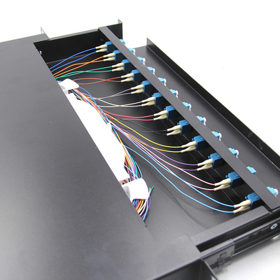 quadro d'interconnessione a fibra ottica duplex del Governo 1U del quadro d'interconnessione di LC del centro 12Port 24